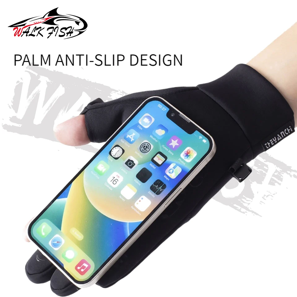 Walk Fish Guantes de pesca impermeables antiviento pantalla táctil - imagen 2