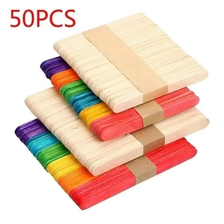 Palitos de madera naturales para manualidades y decoración infantil - imagen 5