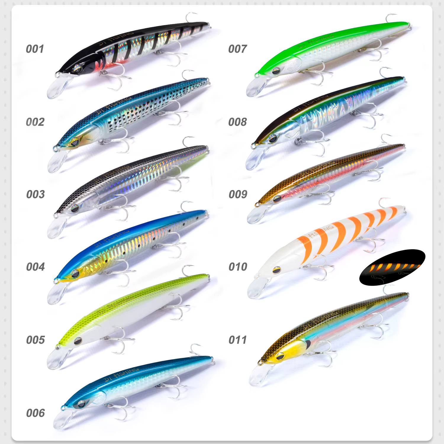 Minnow Mar Hundimiento Lento para Lubina - imagen 3