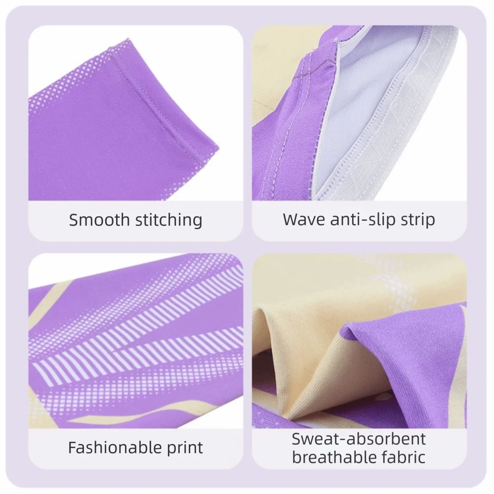 Rodilleras de compresión elástica tejido punto negro gris morado - imagen 4