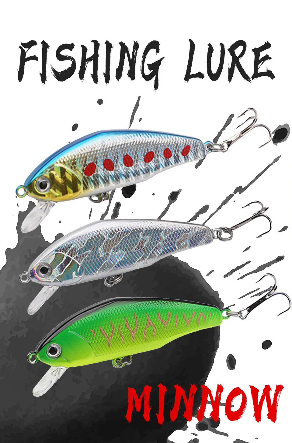 Señuelo WALK FISH minnow 6cm vista frontal