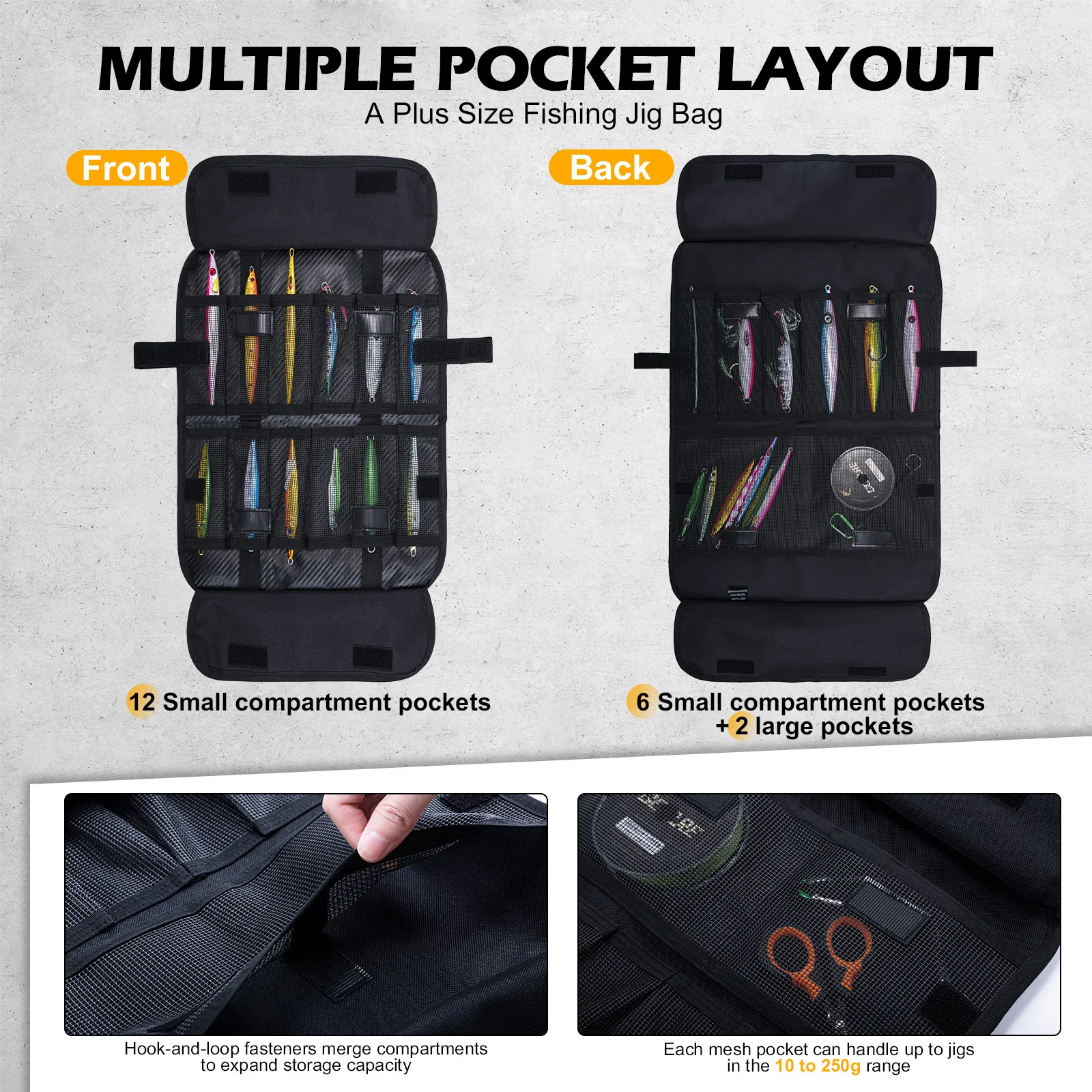 Bolsa para señuelos de plomo Goture – portátil para pesca en barco - imagen 5