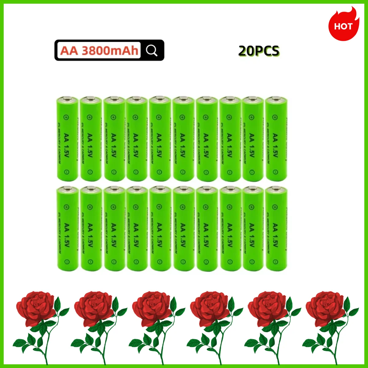 Baterías AA Recargables Ni-MH 1,5V – 3800mAh Alta Capacidad - imagen 4