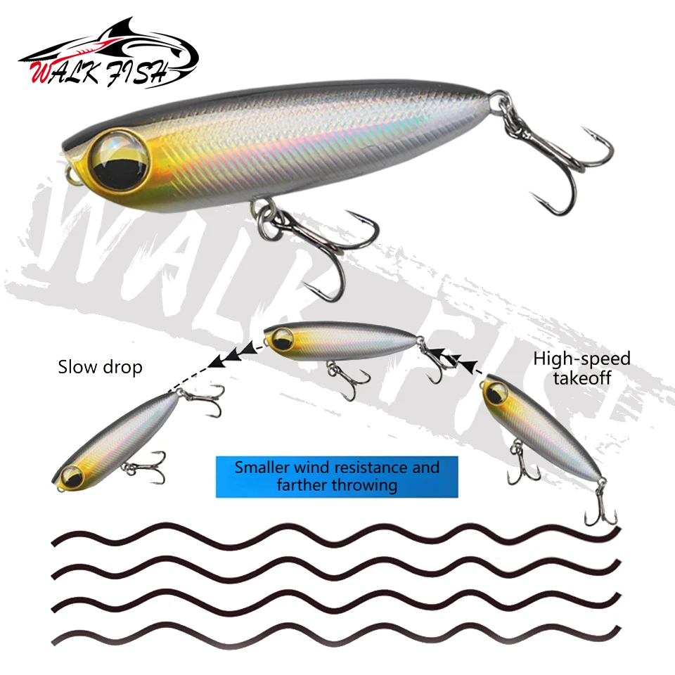 Señuelo Popper Walk Fish – Superficie tipo lápiz para lubina - imagen 3
