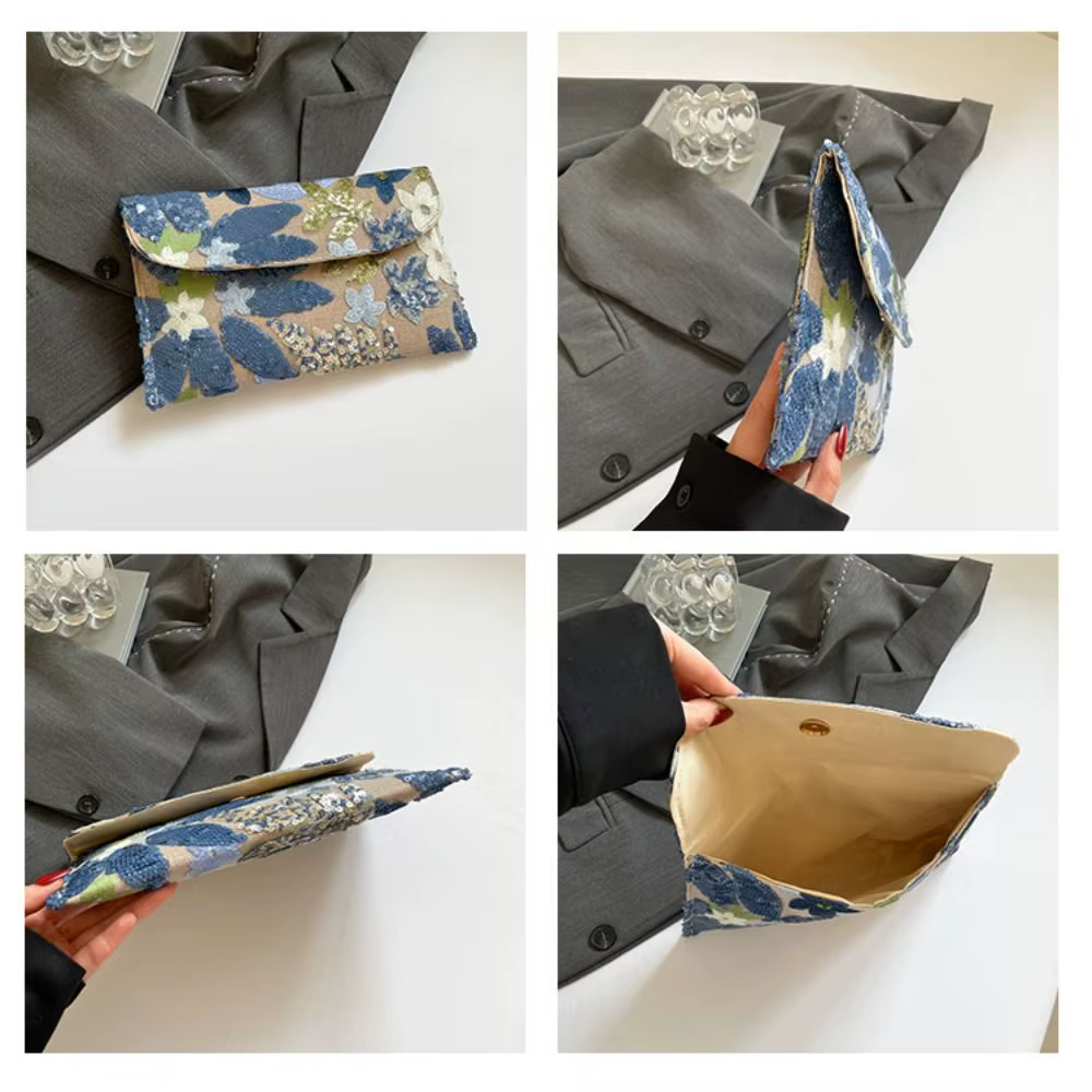 Bolso de Mano con Lentejuelas y Bordado para Fiesta - imagen 5