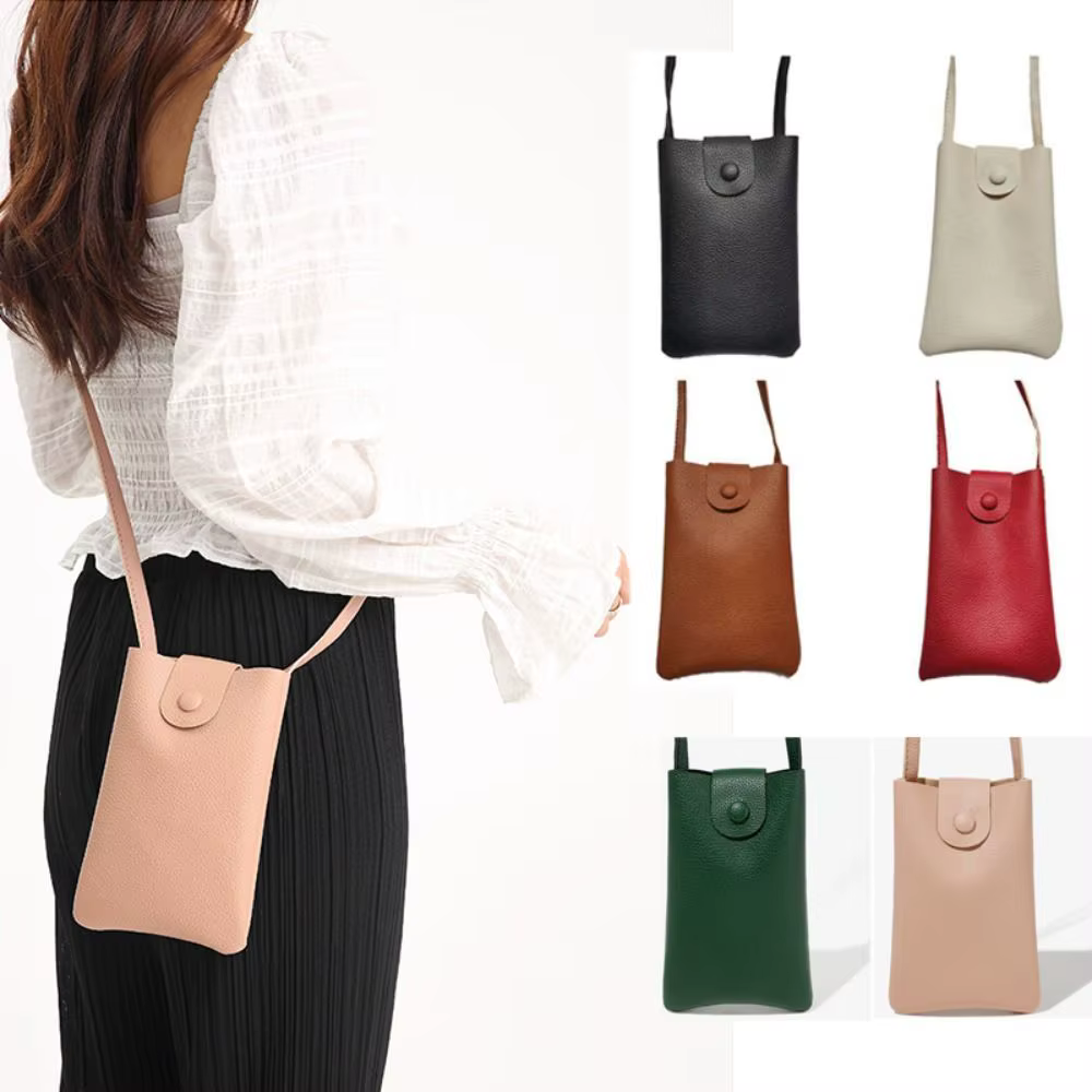 Bandolera de mujer en cuero PU – Mini bolso de hombro para móvil - imagen 5
