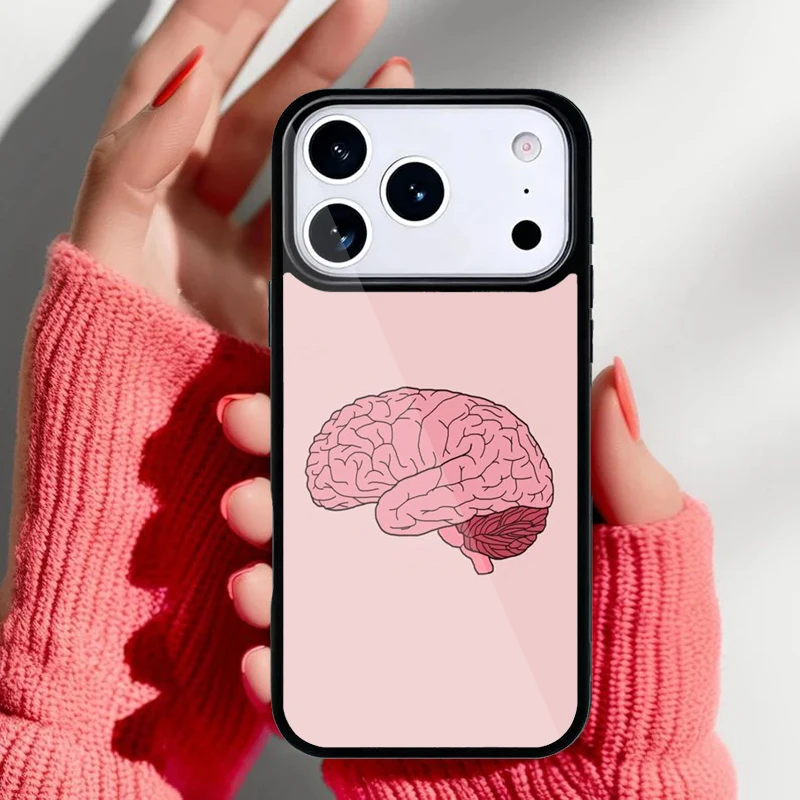 Imagen del reverso y diseño de corazón y cerebro