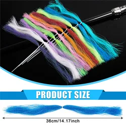 Materiales atado de moscas Crystal Flash para streamers y ninfas