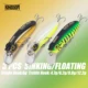 Señuelo wobbler micro swimbait hundible de lanzamiento largo