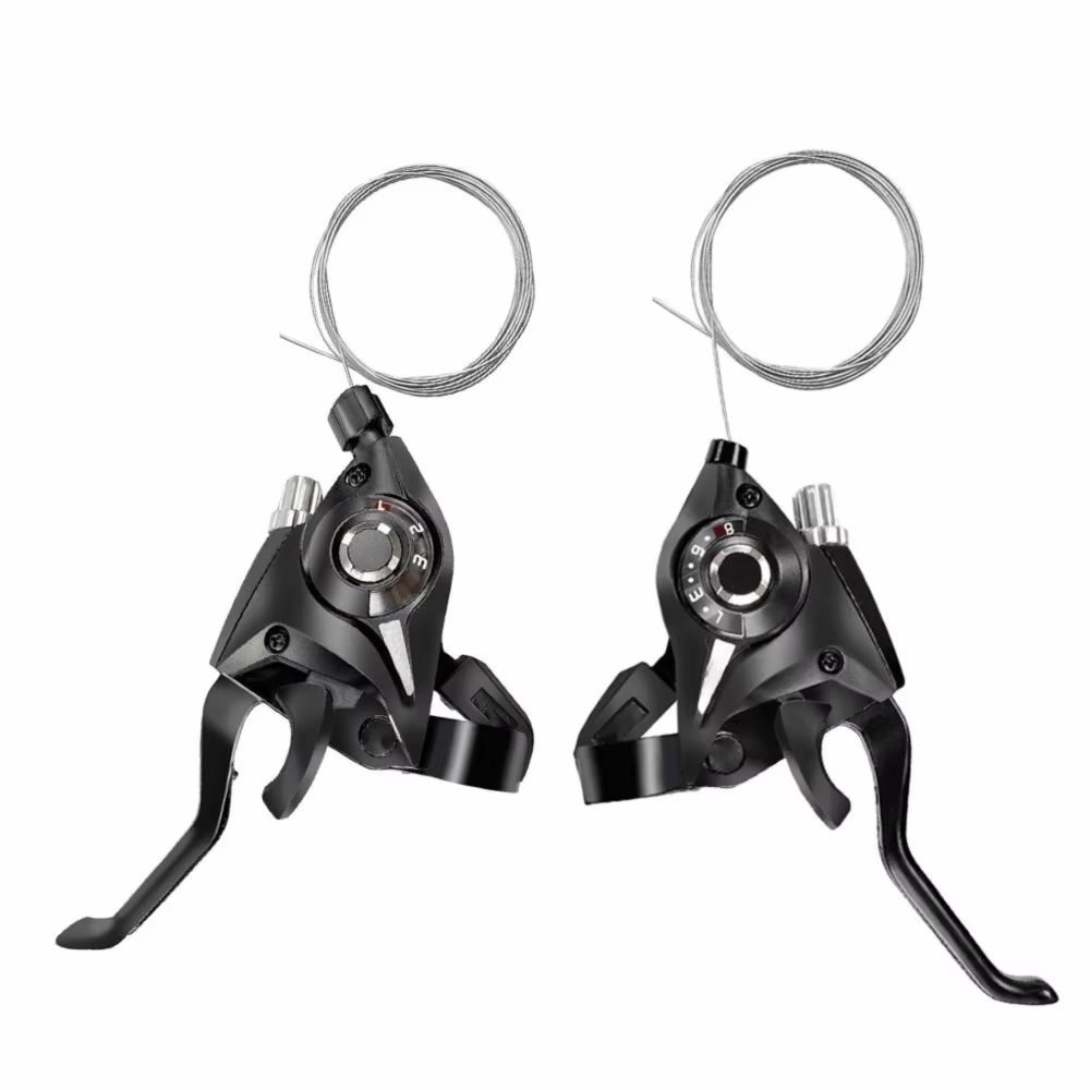 Palancas de Freno y Cambio Ergonómicas 3x8 – Bicicleta Montaña V-Brake - imagen 5