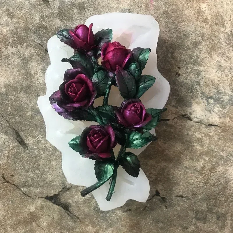 Molde de silicona transparente rosa para resina epoxi y joyería - imagen 2