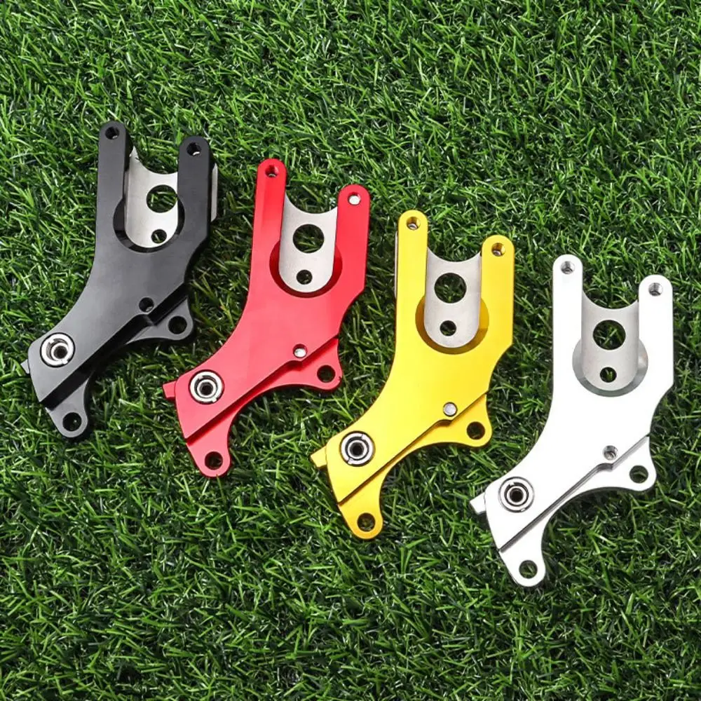 Adaptador freno de disco de aluminio negro y rojo para bicicleta - imagen 4