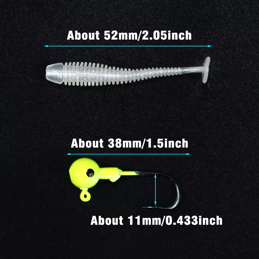 Swimbait de vinilo para lubina y carpa – acción jigging - imagen 4