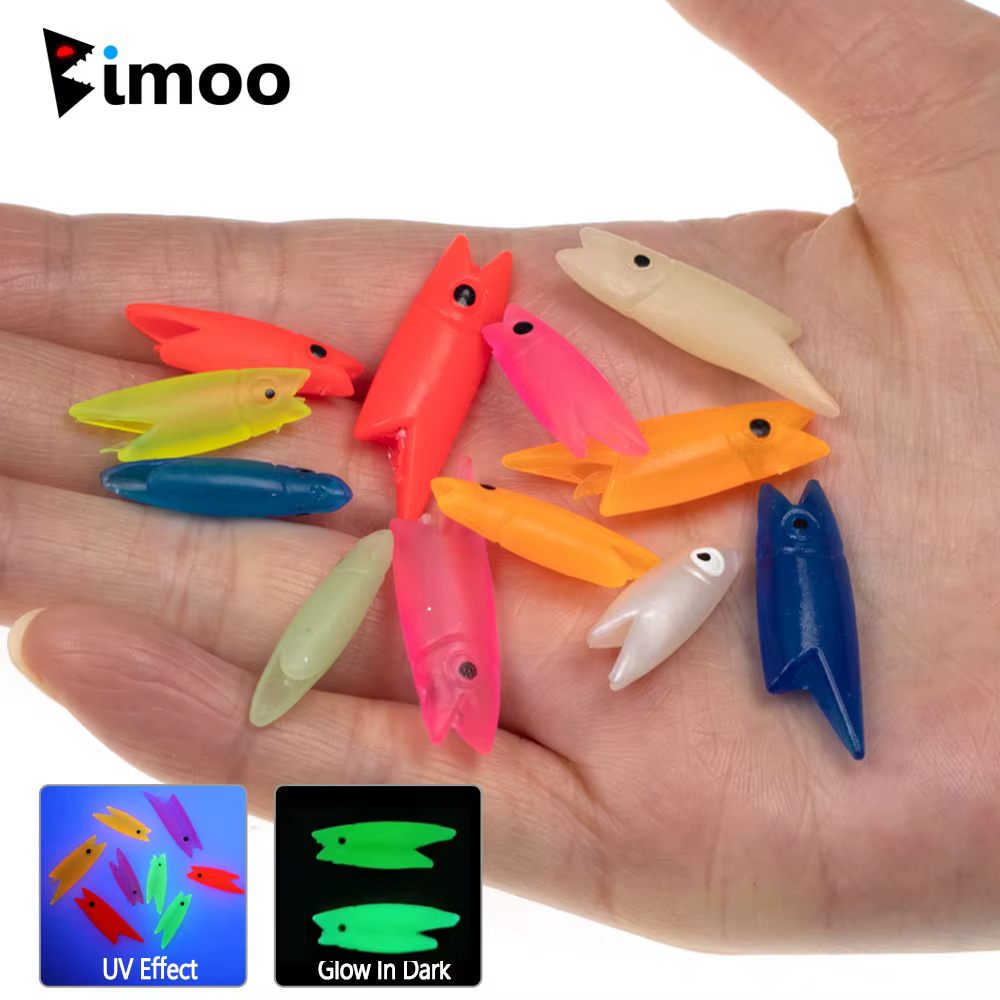 Bimoo Sabiki – Señuelo de Pesca Mar Silicona Luminoso 2–3 cm - imagen 3