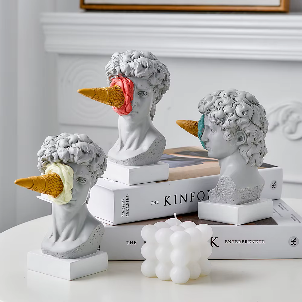 Figura nórdica moderna de David para escritorio y hogar pesca - imagen 3