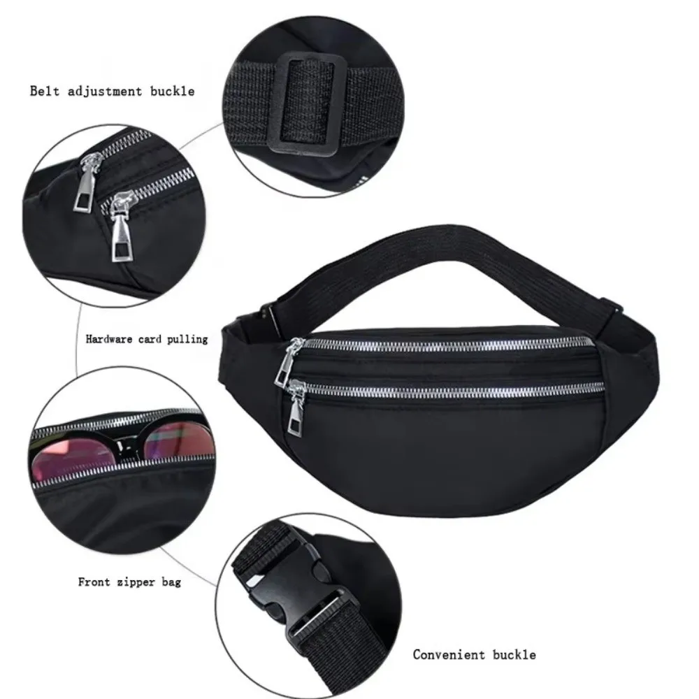 Riñonera impermeable de nailon cruzada para teléfono en exteriores - imagen 2