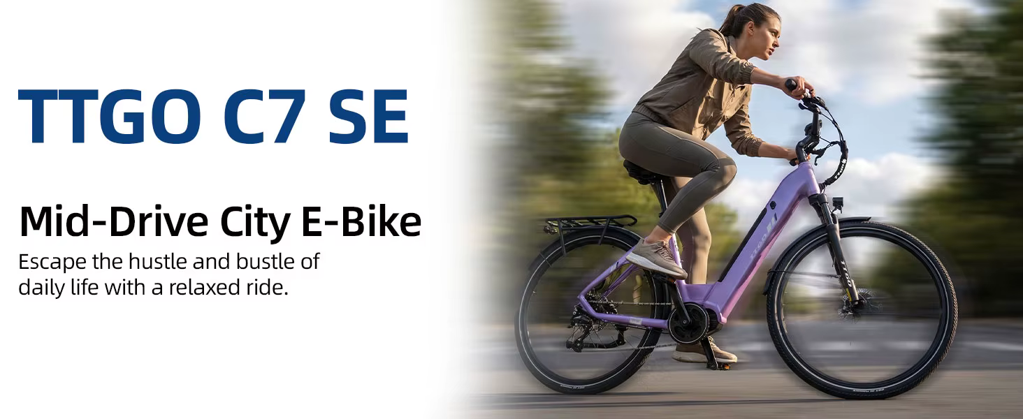 Detalle de la bicicleta eléctrica y sus componentes