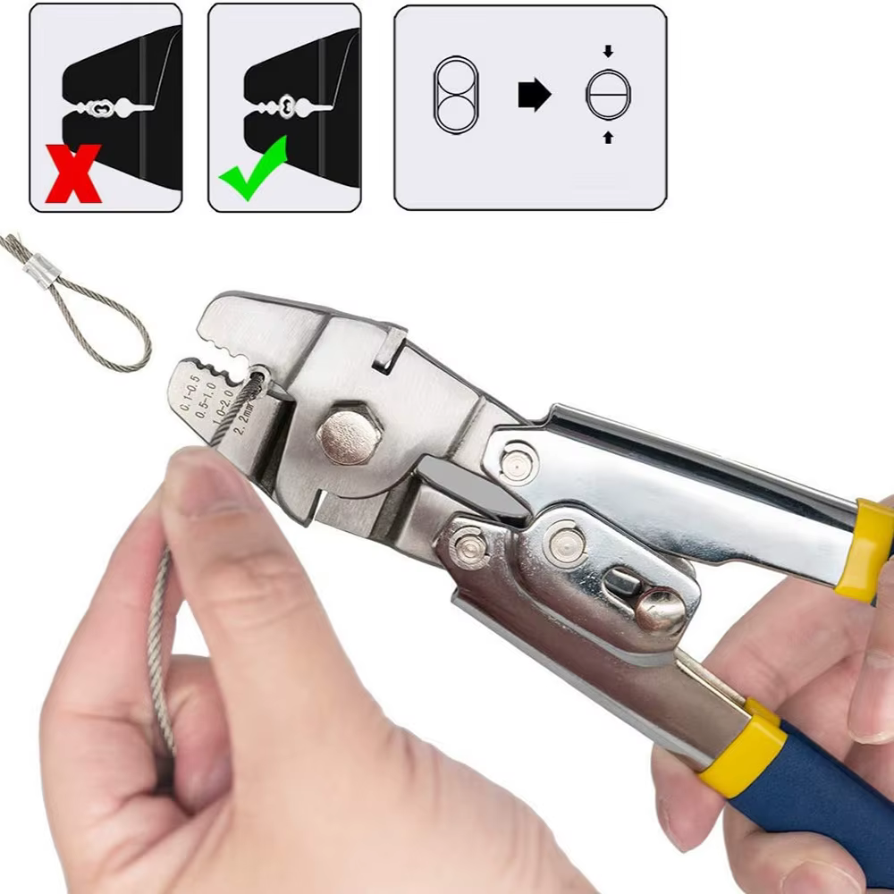 Alicates de crimpado ICERIO – Cortacables y atador de anillas - imagen 4
