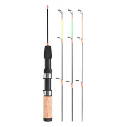 Caña pesca hielo mango corcho – Fibra de vidrio ligera