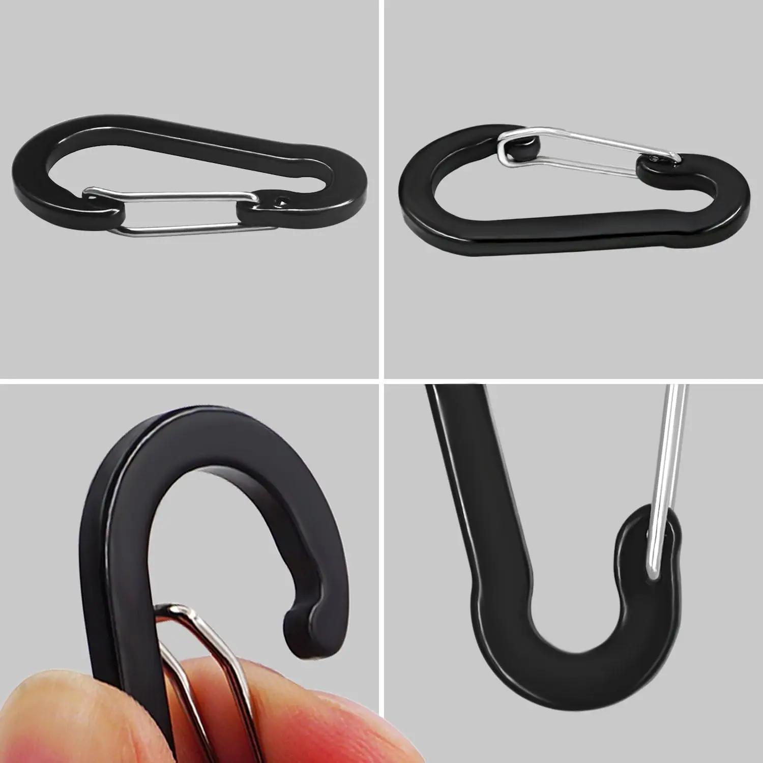 Cuerda de seguridad con mosquetón para alicates de pesca - imagen 3