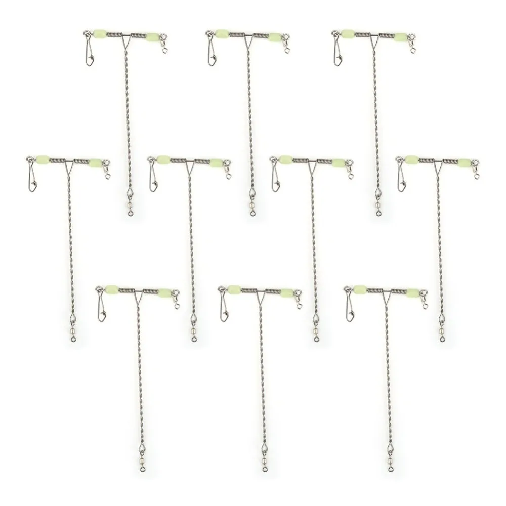 Conectores en T de acero inoxidable con cuentas luminosas para salada