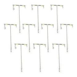 Conectores en T de acero inoxidable con cuentas luminosas para salada