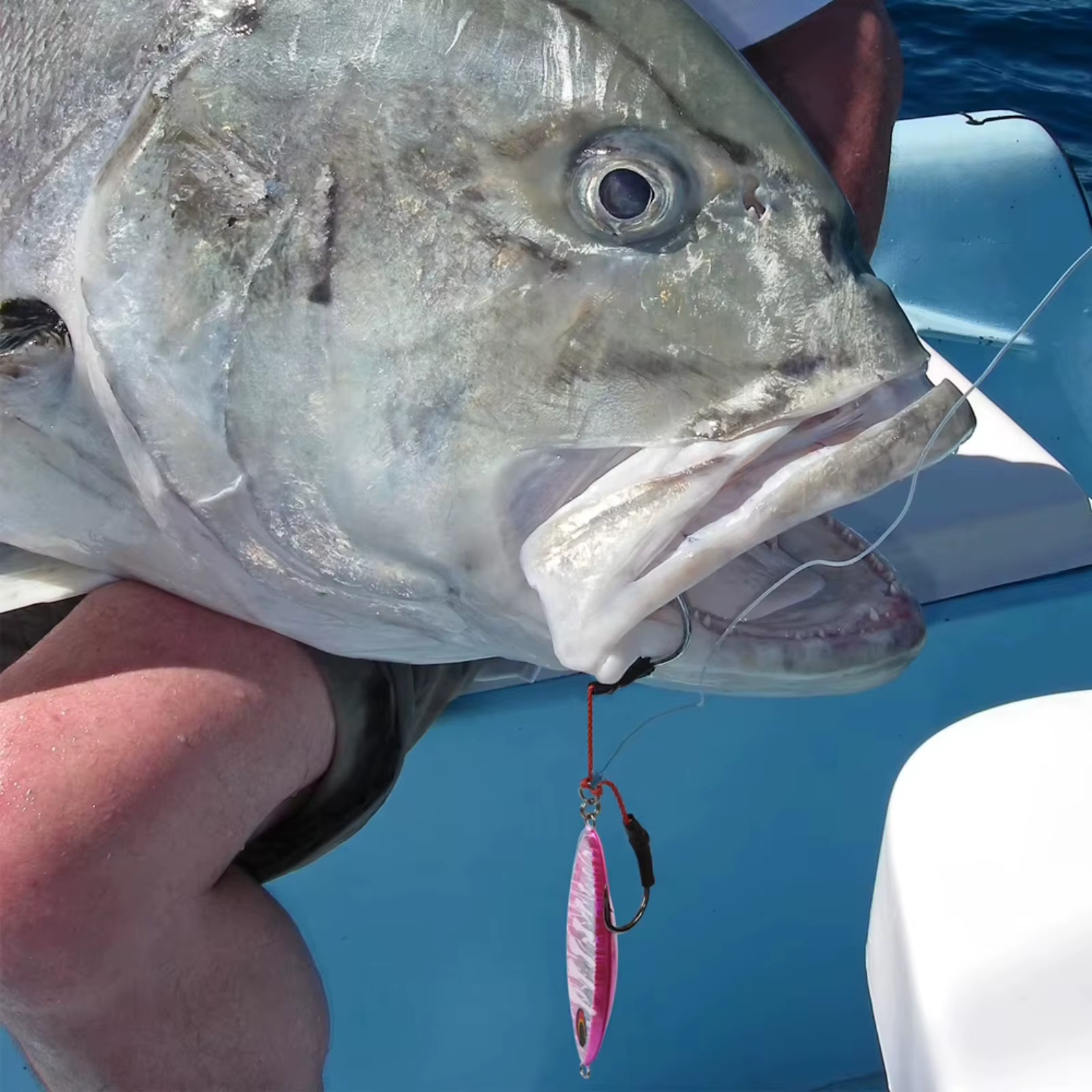 Goture jig de caída lenta UV Luminoso para pesca en alta mar - imagen 5