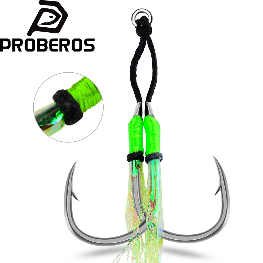 Anzuelos dobles para jigging con púas PROBEROS – Tipo mosca - imagen 3