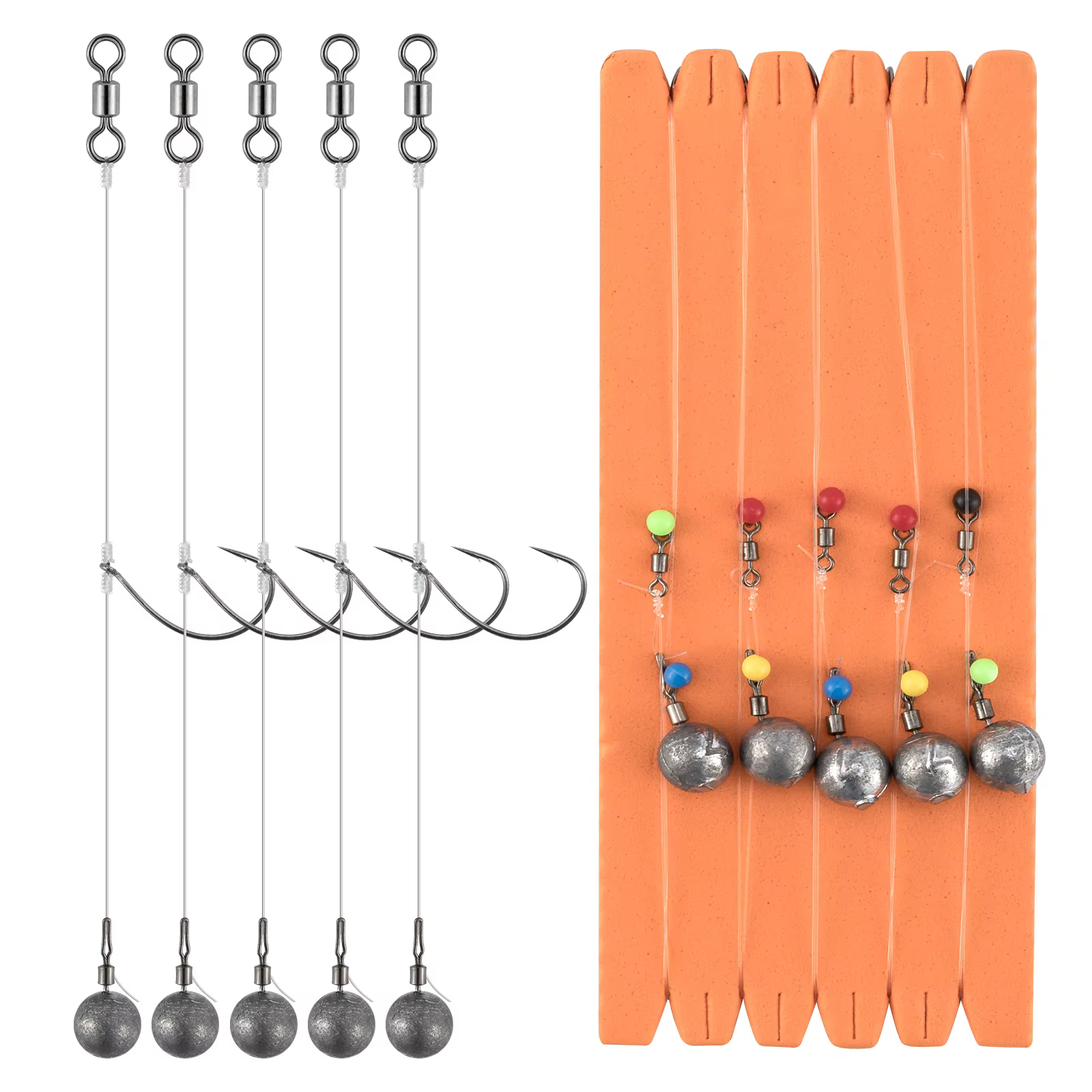 Plomada Texas Rig Drop Shot con giratorio 3,5-10g para lubina - imagen 3