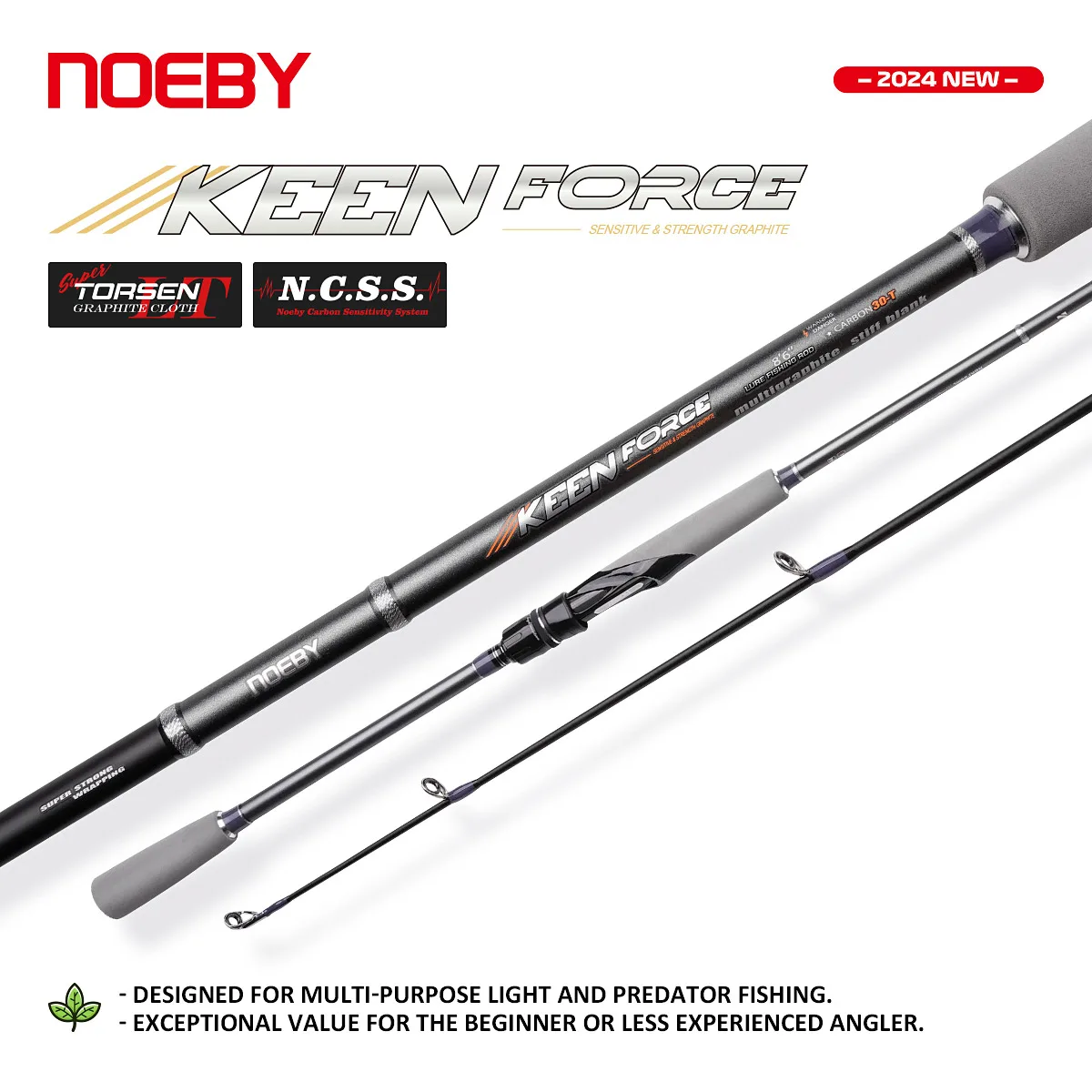 Caña Spinning Noeby Eging Rockfish – Ligera para Depredadores - imagen 5
