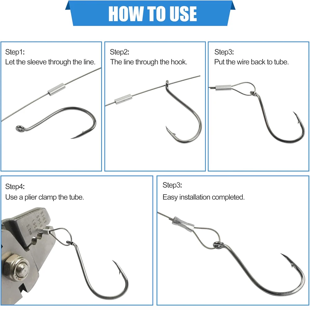 Manguitos de crimpado de aluminio para pesca Barril ovalado de calidad - imagen 3