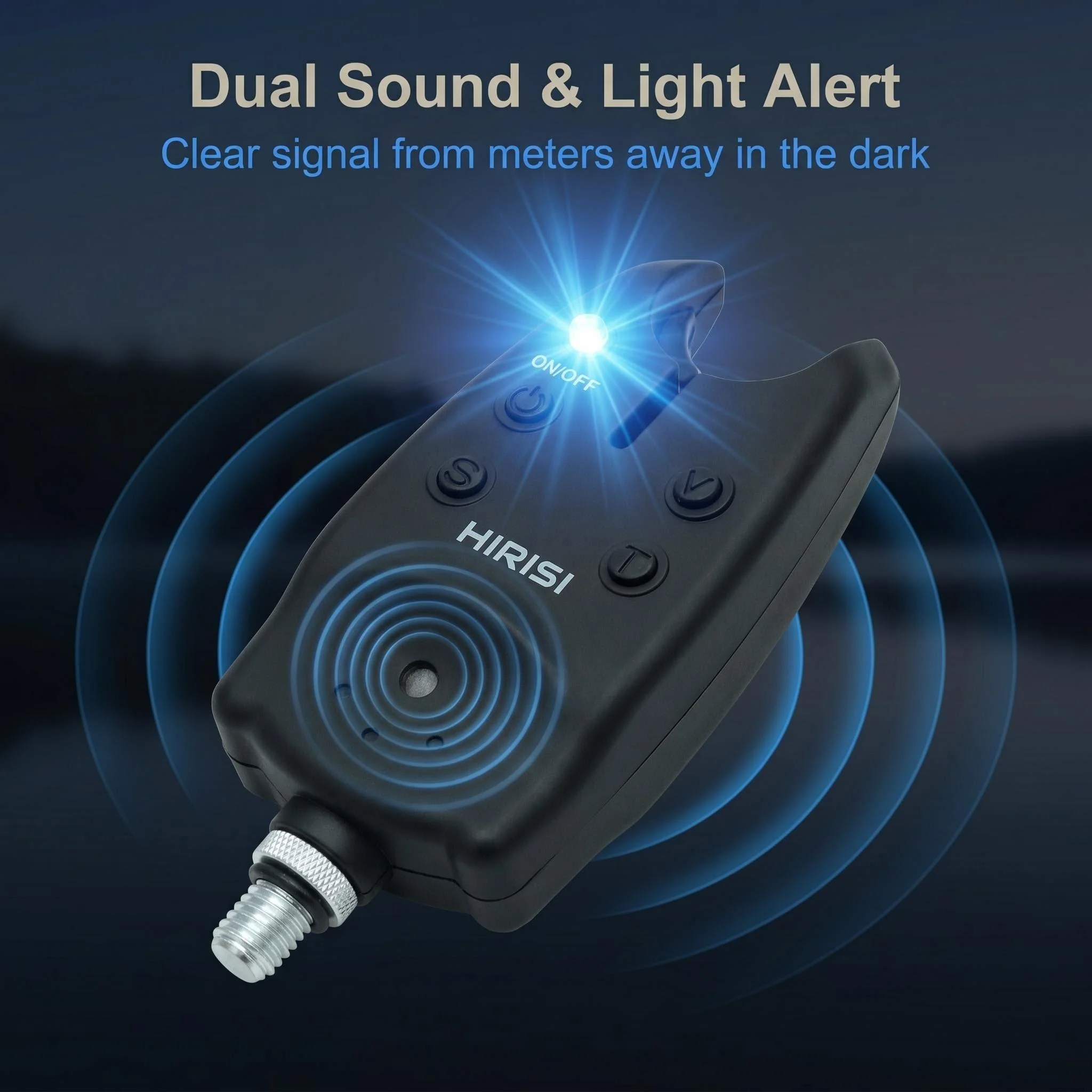 Hirisi Alarma de Pesca con indicador LED y alerta sonora para carpa - imagen 4