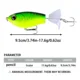 Whopper Popper señuelo de superficie giratorio para swimbait