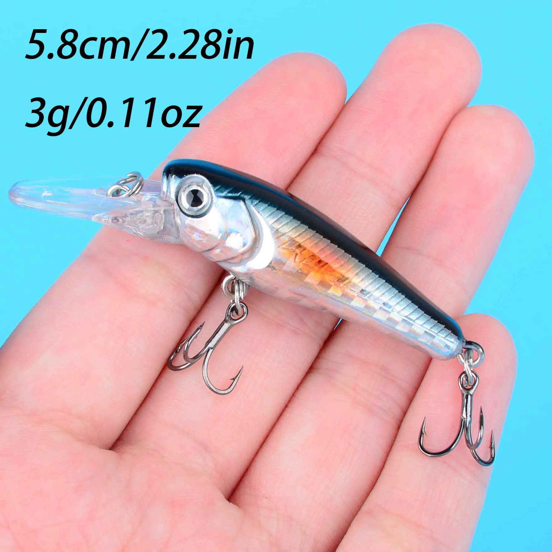 Señuelo Wobbler Minnow hundible plástico duro para depredadores - imagen 5
