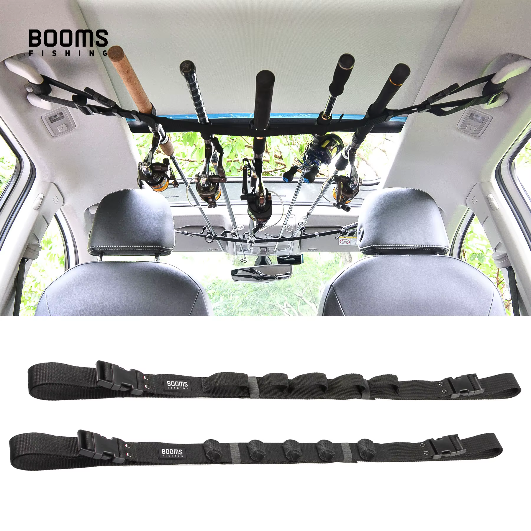 Booms Fishing VRC Bandolera para cañas de pesca con tirantes