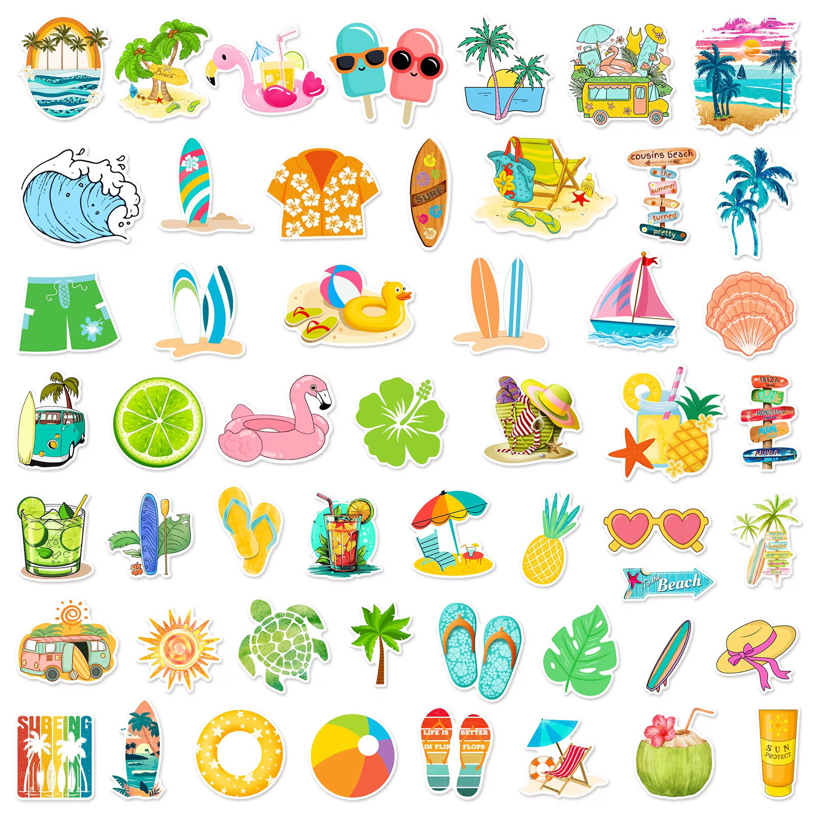 Pegatinas de pesca impermeables – Diseños animados - imagen 4