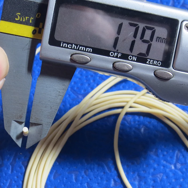 Goma elástica maciza blanca para pértiga de pesca