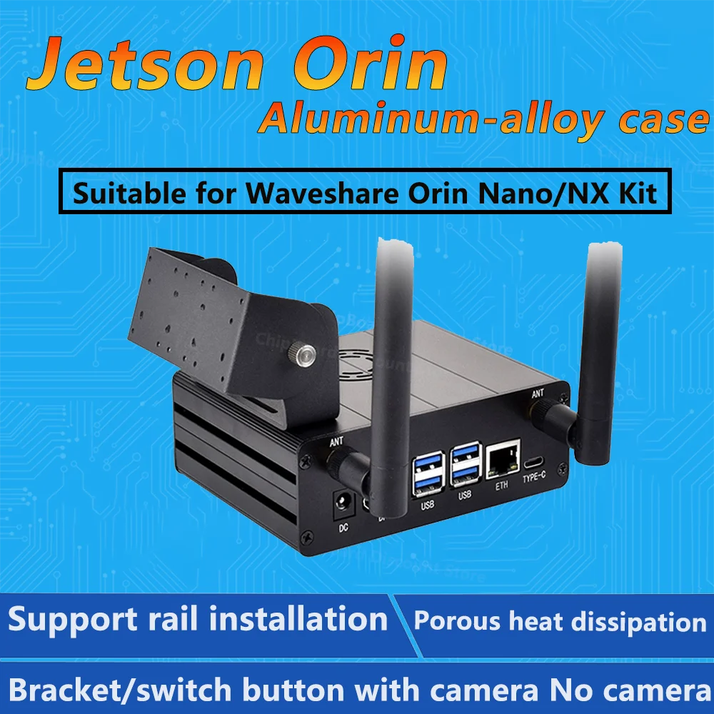 Chasis soporte de cámara metálico aluminio para NVIDIA Jetson Orin Nano - imagen 3