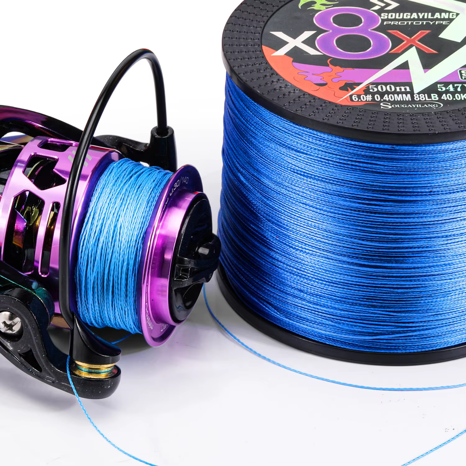 Sougayilang X8 – Línea trenzada PE de 4 hebras para agua dulce - imagen 4