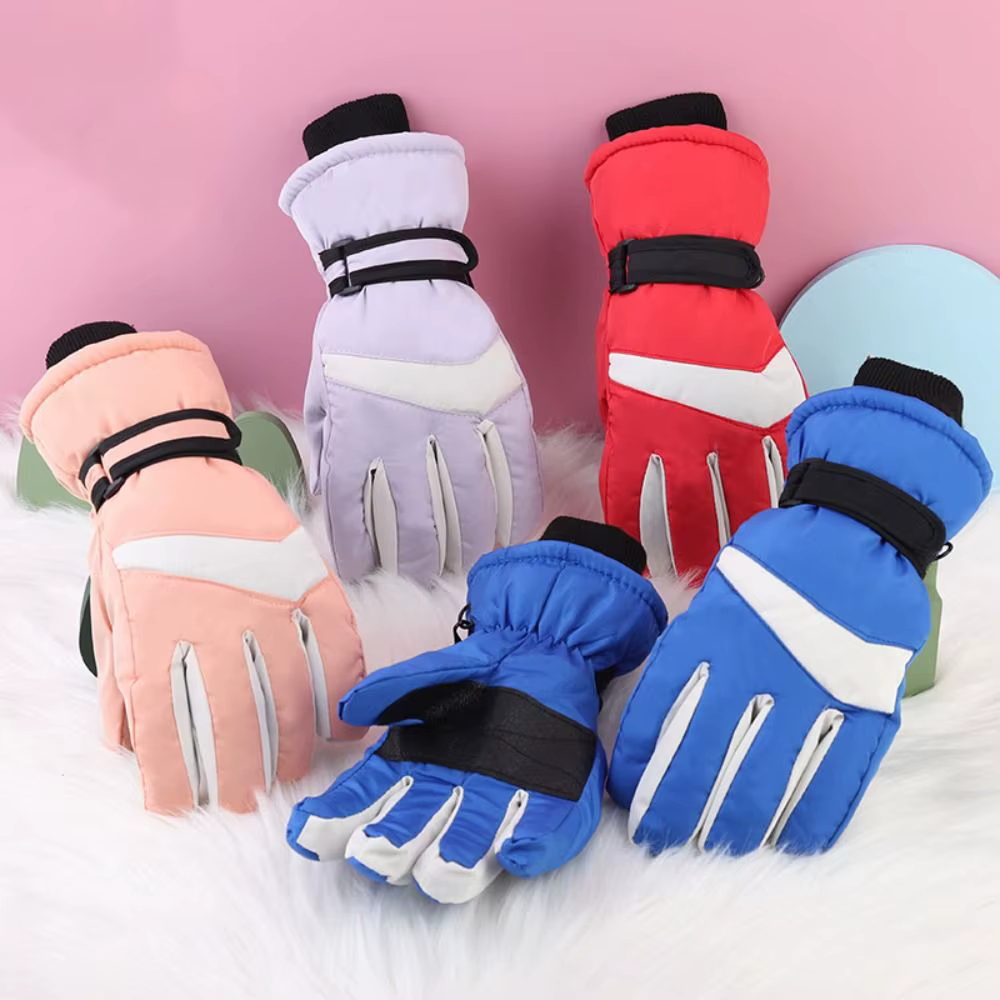 Guantes de esquí infantiles impermeables, cálidos y antideslizantes - imagen 5