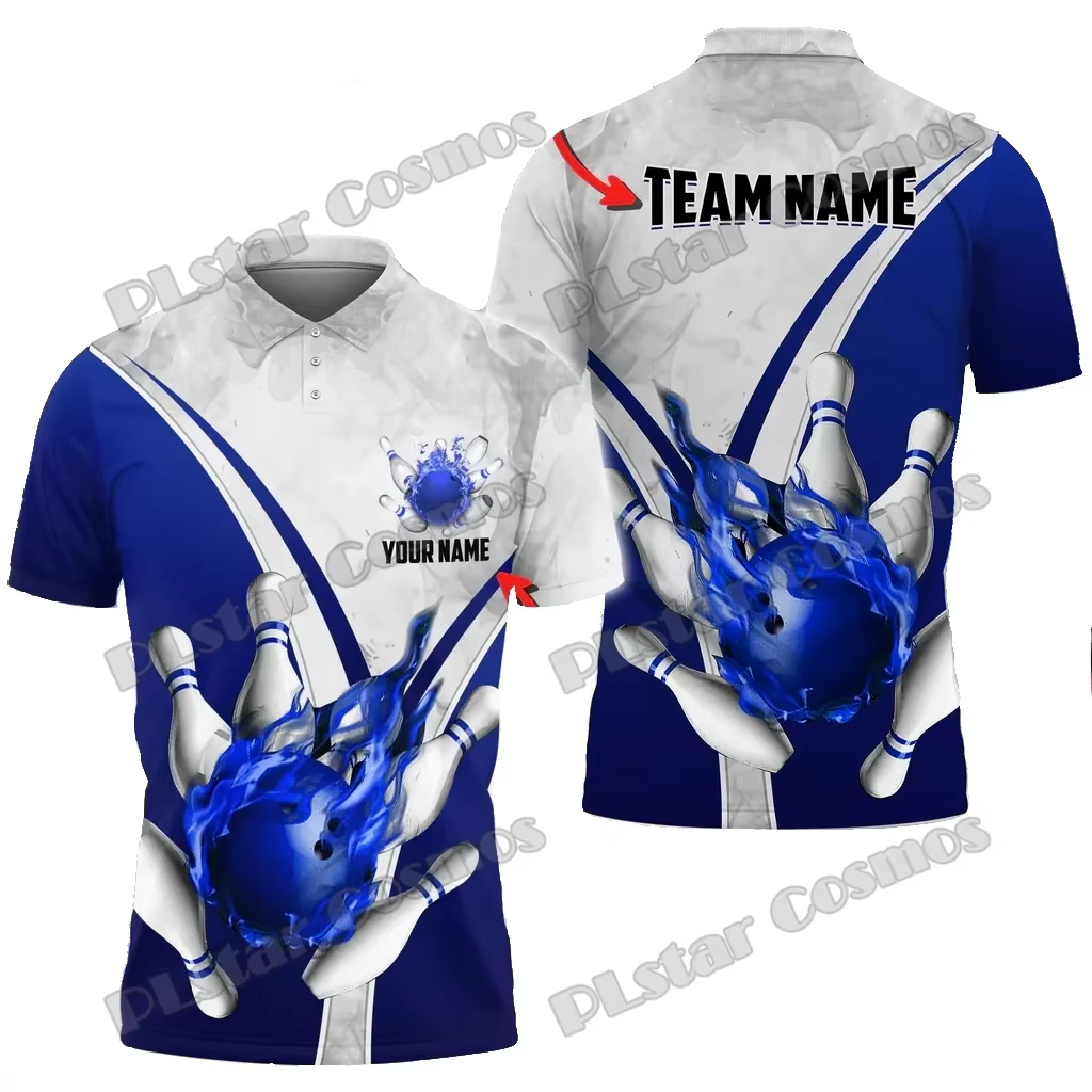 Polo Flamame pesca con estampado 3D de bolos personalizable - imagen 4