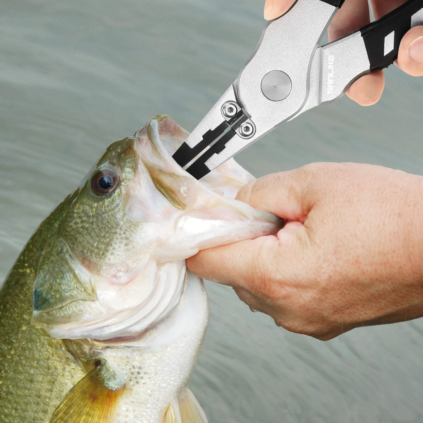 Alicates de pesca SANLIKE todo en uno: removedor y tijeras de línea - imagen 5