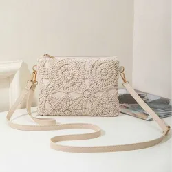 Bolso Boho Tejido en PU con Cremallera – Estilo Nieuwe
