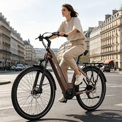 Bicicleta Eléctrica TTGO C7SE – Motor Bafang transmisión media 250W y batería 36V 18Ah