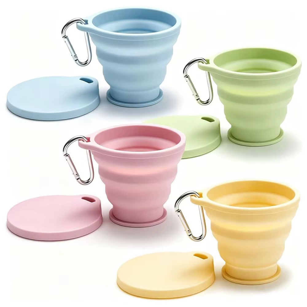Tazas Plegables de Silicona para Camping y Senderismo - imagen 5