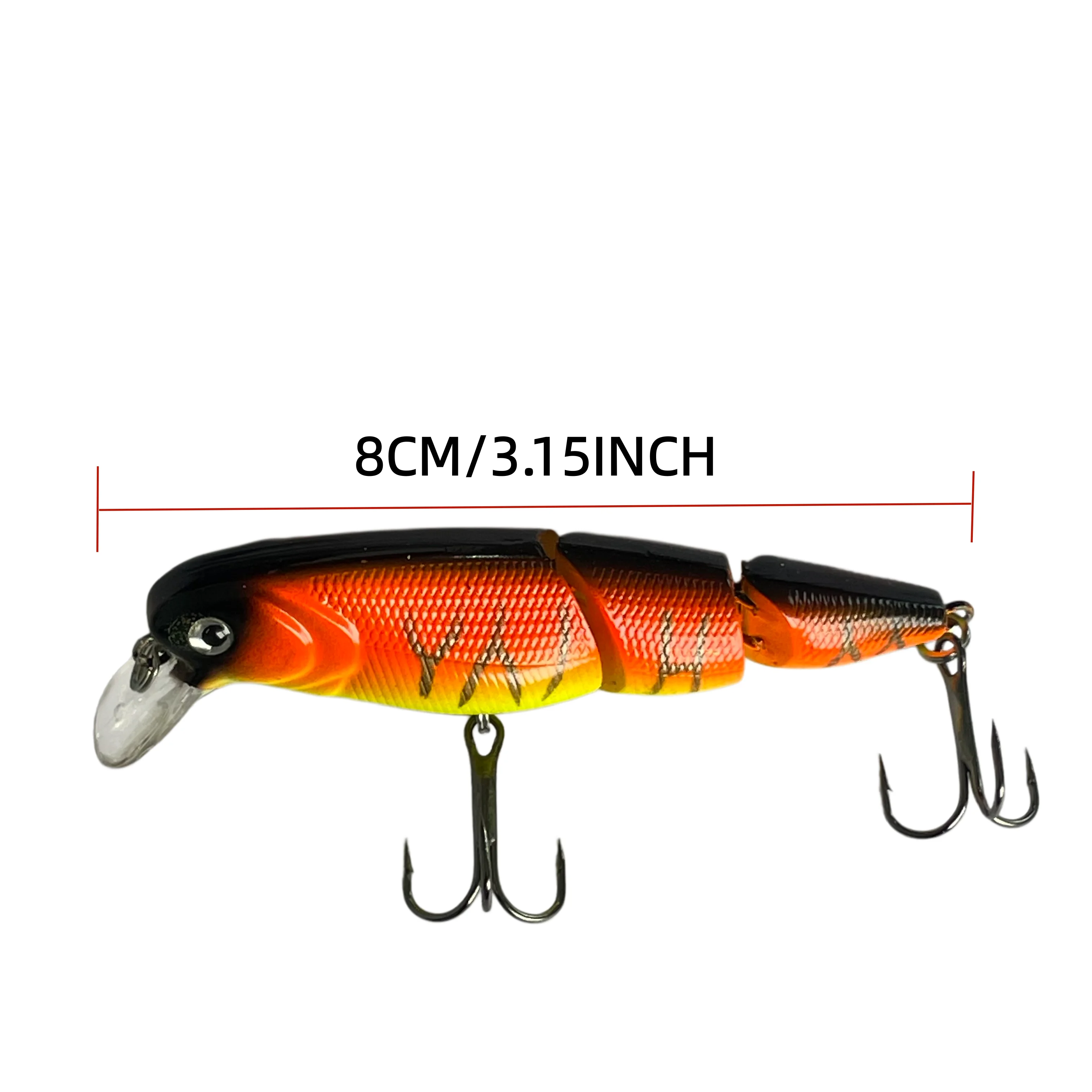 Señuelo flotante minnow multiarticulado MegaImabass imitación perca - imagen 5
