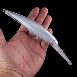 Chan’sHuang Señuelo Minnow silencioso hecho a mano, sin pintura