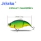 JEKEKU Wobbler SwimShad Glide flotante VIB para lucio y trucha