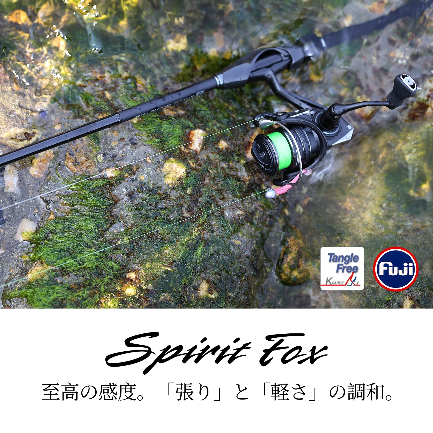 Caña de ajing TSURINOYA Spirit Fox ultraligera guías FUJI punta sólida - imagen 5