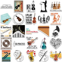 52 Uds Pegatinas Graffiti Guitarra Refrigerador Juguete Clásico Calcomanías
